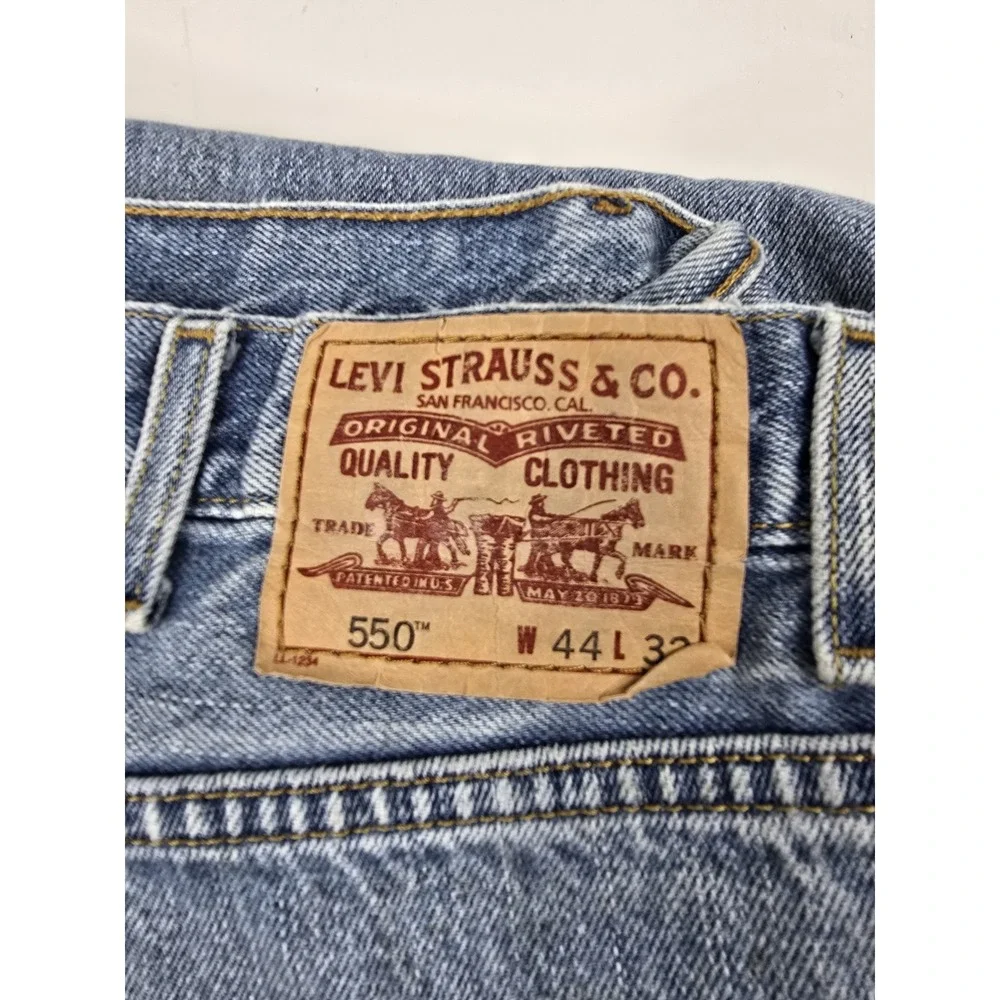 Levis 550 Jeans Men 42x32 Denim Relaxed‎ Fit Straight Leg Cowboy Western Ranch